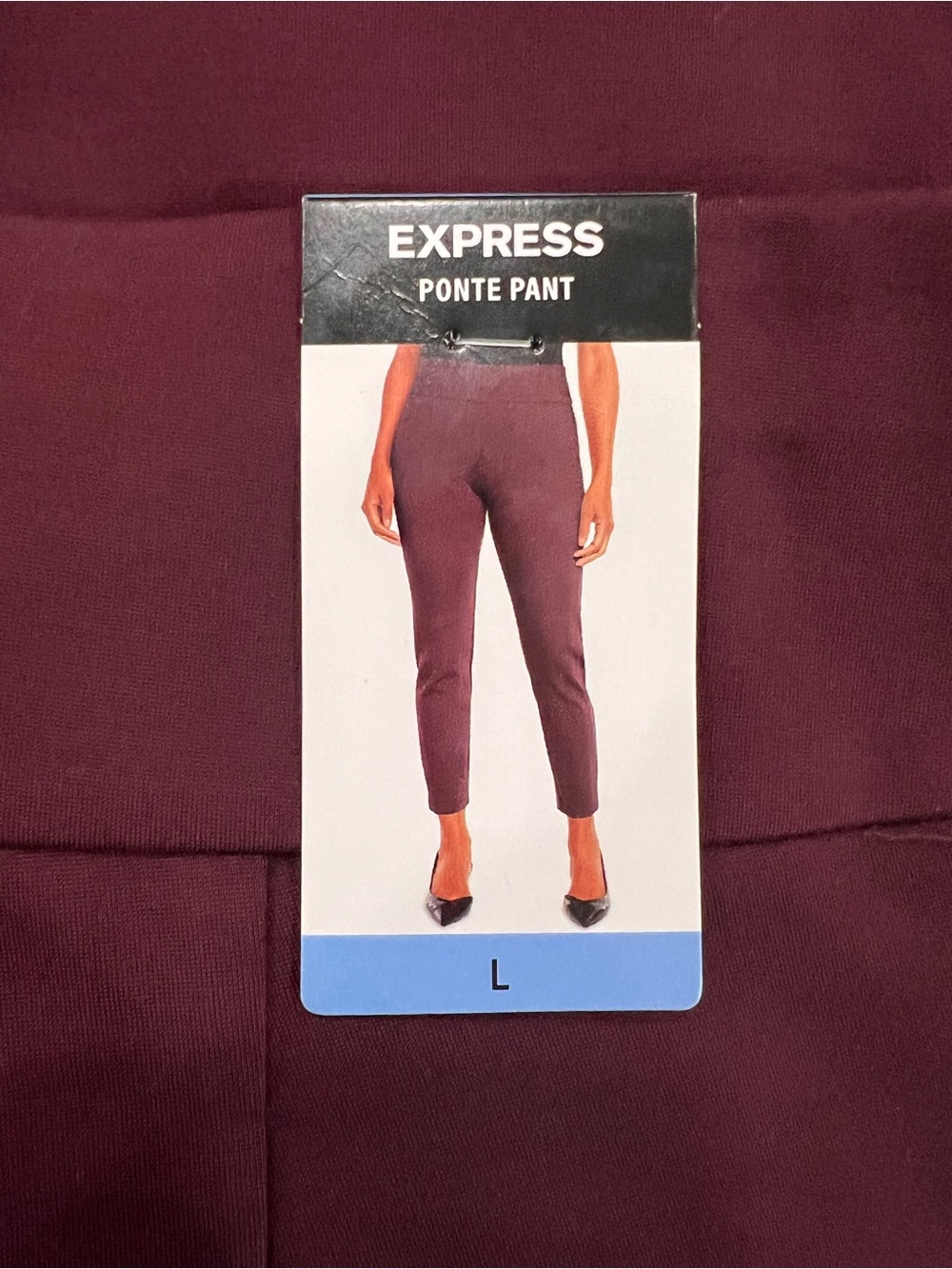 Express Ponte Ankle Pants - Plum